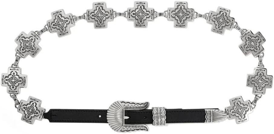 Tony Lama Ladies Black Nizhoni Cross Belt XL