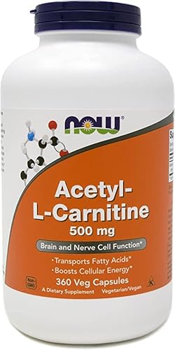 Now Foods Acetyl-L-Carnitine Acl 500 Mg, 360 Veg Capsules - Non-Gmo #TOP7