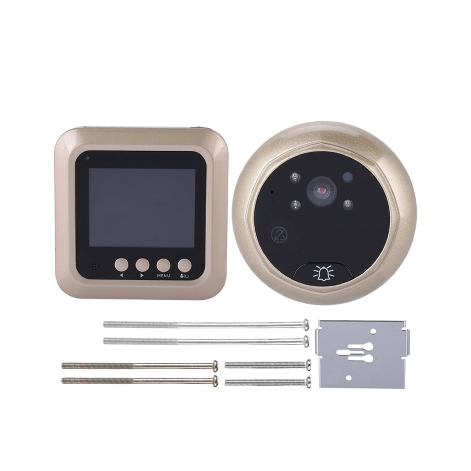 Videocitofono, Schermo A Colori LCD For Campanello Digitale Da 2,4 Pollici Supporto For Visione Notturna Video Spioncino Videocamera For Intelligente For Domestico(G)