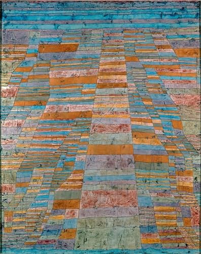 Main et Byways Paul Klee Impression d'art Émotion Vintage pour Mur de Chambre