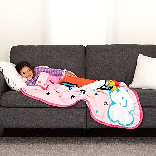 Peppa Pig Kids Bedding Super Soft Micro Raschel Throw, 46 In X 60 In, By Franco, Prints May Vary #TOP1