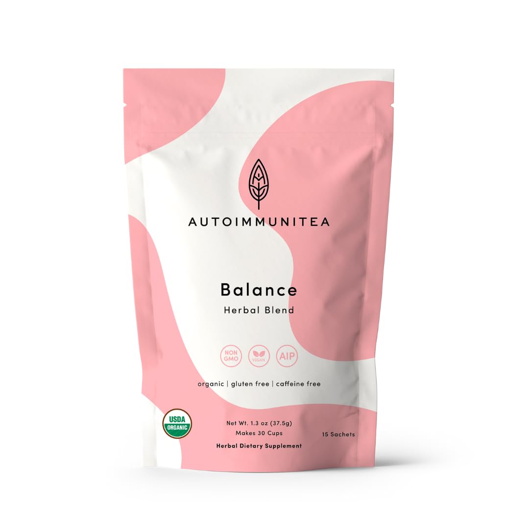 AutoimmuniTea – AIP Balance Tea for Women, Autoimmune Protocol Caffeine Free Eleuthero Tulsi, Spearmint, Licorice Tea Bags