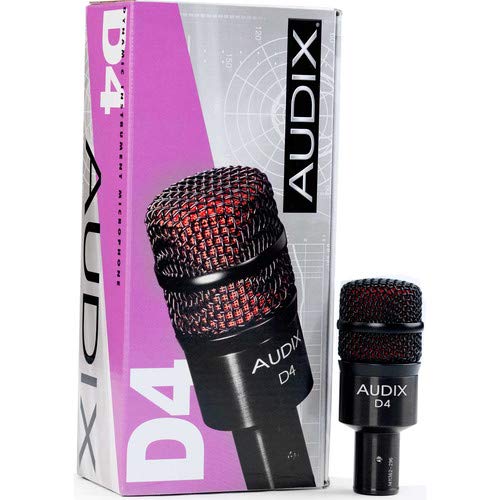 Audix D4 Dynamic Instrument Microphone With 1 Year Free Extended Warranty #TOP4