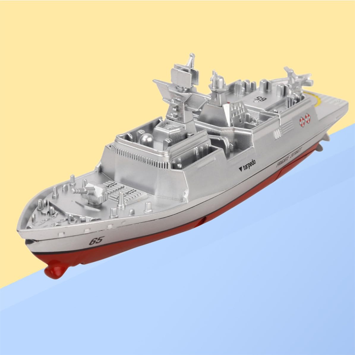 Alasum Nave Telecomandata Portaerei Ragazzo Ragazza 3318 Argento | Tecnologia 2, 4 Ghz, e Indietro, ad Alta Velocità, Svolte e Destra, Plastica e Metallo