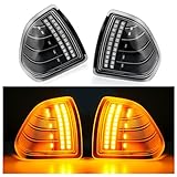 D-Lumina Sequential LED Side Mirror Turn Signal Light Left ＆ Right Lamps Clear Lens for 2010-2018 Dodge Ram 1500 2500 3500 4500 5500, Rear View Mirror Lights Replace 68302828AA 68302829AA, Pack of 2