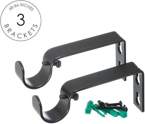 Miniatura 7 de Ivilon - Barra de cortina para ventana - Extremos de la barra con acabado cuadrado, barra de 1-18 pulgadas