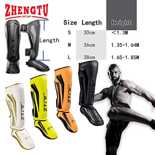 image for ZTTY ZHENGTU Boxing Shin Guards for Muay Thai Kickboxing MMA Fighting 