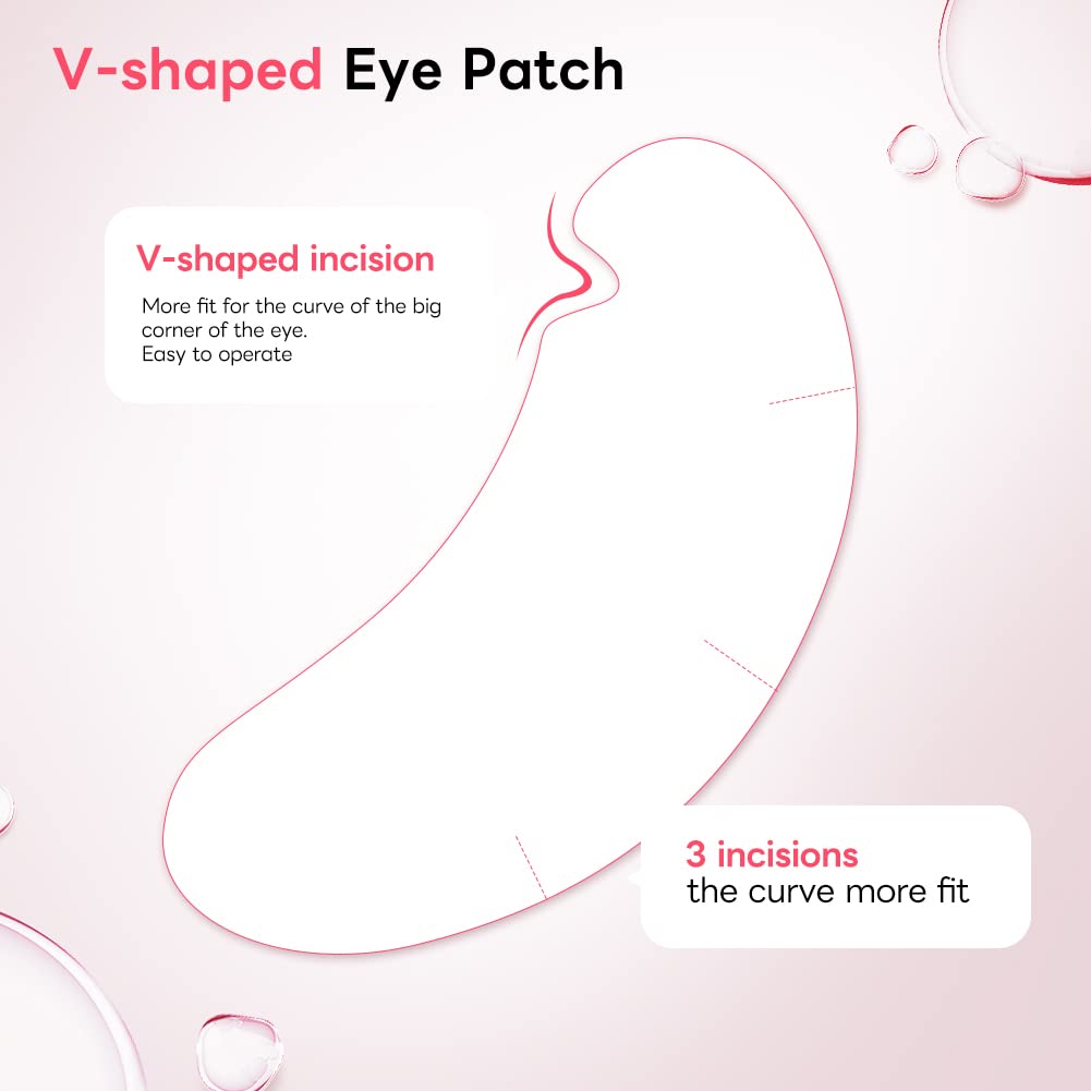 Lunamoon 100 works Eye Pads for Eyelash Extension Eyelash Extension Pads Eyelash Pads Eye Gel Pads for Eyelash Extensions Gel Eye Pads for Extension - Image 3