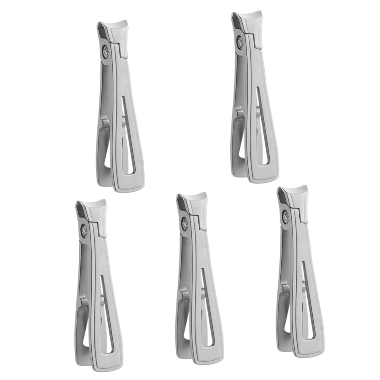 minkissy 5piezas Cortauñas De Acero Inoxidable Para Manicura y Pedicura Cortaúñas Resistente Para Dedos y Pies Diseño Profesional Para Hombres y Mujeres