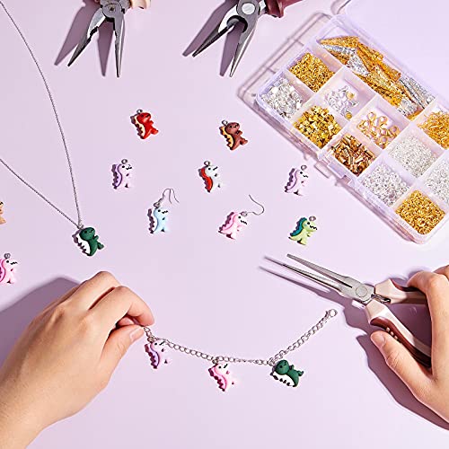Breloques dinosaure légères en résine pour fabriquer des bijoux - 5