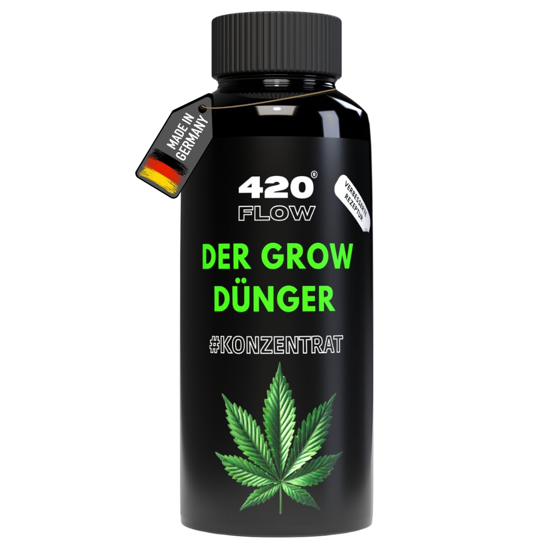 Cannabis Grow Dünger Stärkt Blätter & Zweige für gesundes Wachstum – Spezialformel für junge Pflanzen bis zur Vorblütephase (1000ml)