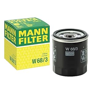 MANN-FILTER W 68/3 Oil filter – For Passenger Cars and Utility Vehicles, Black