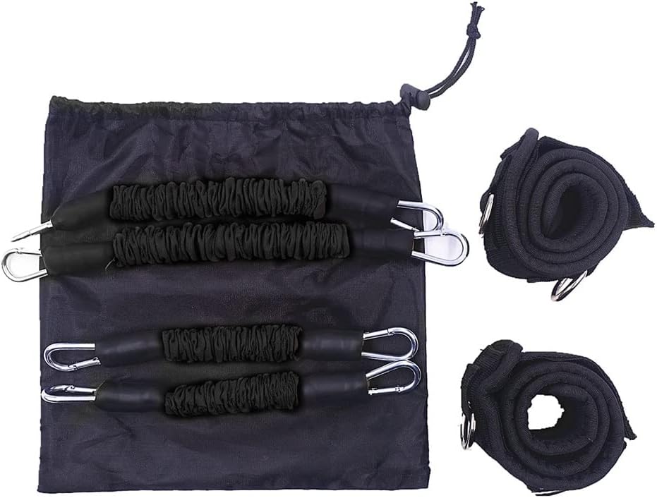 Fitness Thigh Resistance Band Sets Total 120 LB Football Speed and Strength Training Equipment for Leg Butt Squat Workout