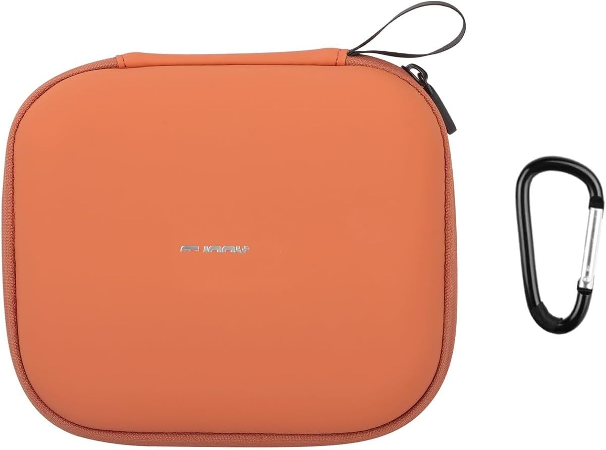 Carrying Case Compatible for Osmo Nano, Action Camera Storage Bag Protective Travel Shell Sleeve Organizer Cam Accessories PU EVA Carry Dust-Proof Pouch(Case Only) (Orange)