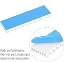 Etzin Aluminum Heat Sinks for M.2 SSD Heatsink Cooling Radiator, PCIE M.2 SSD Cooling Fin for Laptop Computer Silicone Heat Dissipation Pads + Accessories Included (Pack-of-5, Silver) gallery image