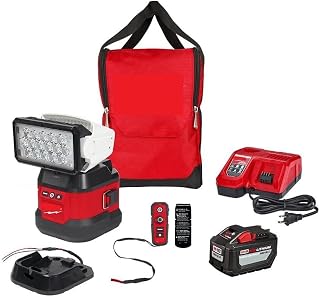 for Milwaukee.d M18 Utility Remote Control Search Light Kit with Portable Base