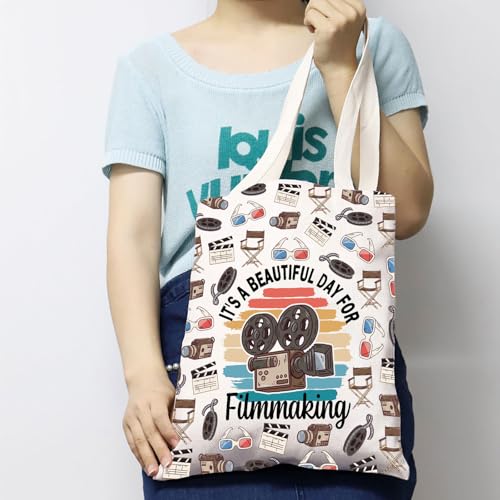 Bolso tote para directores de cine: 'Es un hermoso día para hacer cine' — regalo para cineastas y videógrafos miniatura 3