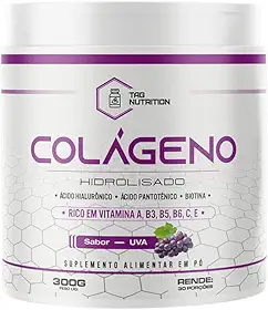Colágeno Hidrolisado 300g – Com Ácido Hialurônico, Vitaminas C, E, B6 e Ácido Pantotênico – Pele, Cabelos e Unhas Fortes