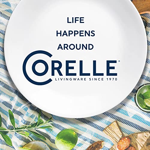Corelle Vitrelle 6.75" Salad Appetizer Plate Set, Triple Layer Glass and Chip Resistant, Lightweight Round Plates, 6-Piece Country Cottage by Corelle - Image 6