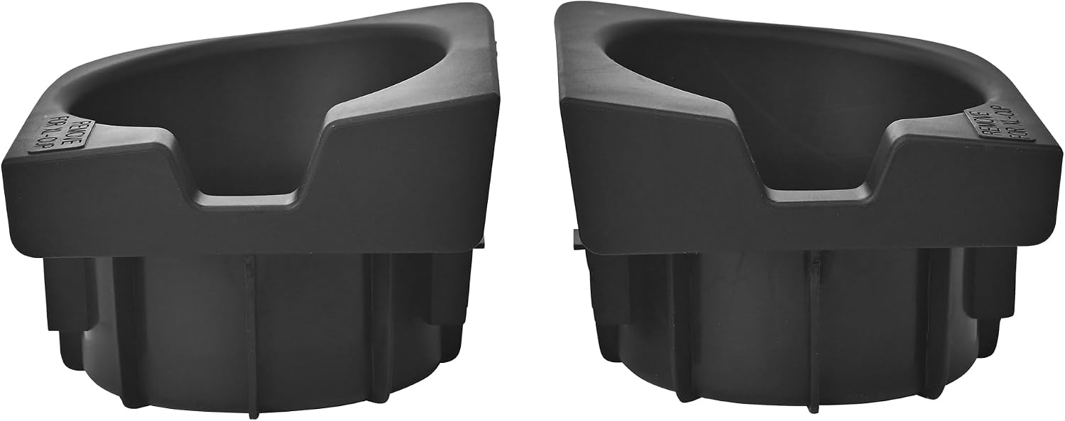 Cup Holder Inserts Fits for Tacoma 2005-2017 Tacoma Front Drinks Holder Center Console Replace# 66991-04012 66992-04012 (Black)