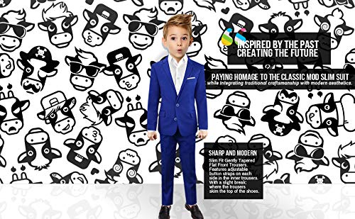 Black N Bianco Boys' First Class Slim Fit Trousers Dress Pants Gently Tapered Flat Front - Presented By Baby Muffin (18, Rustic Gray) #TOP5