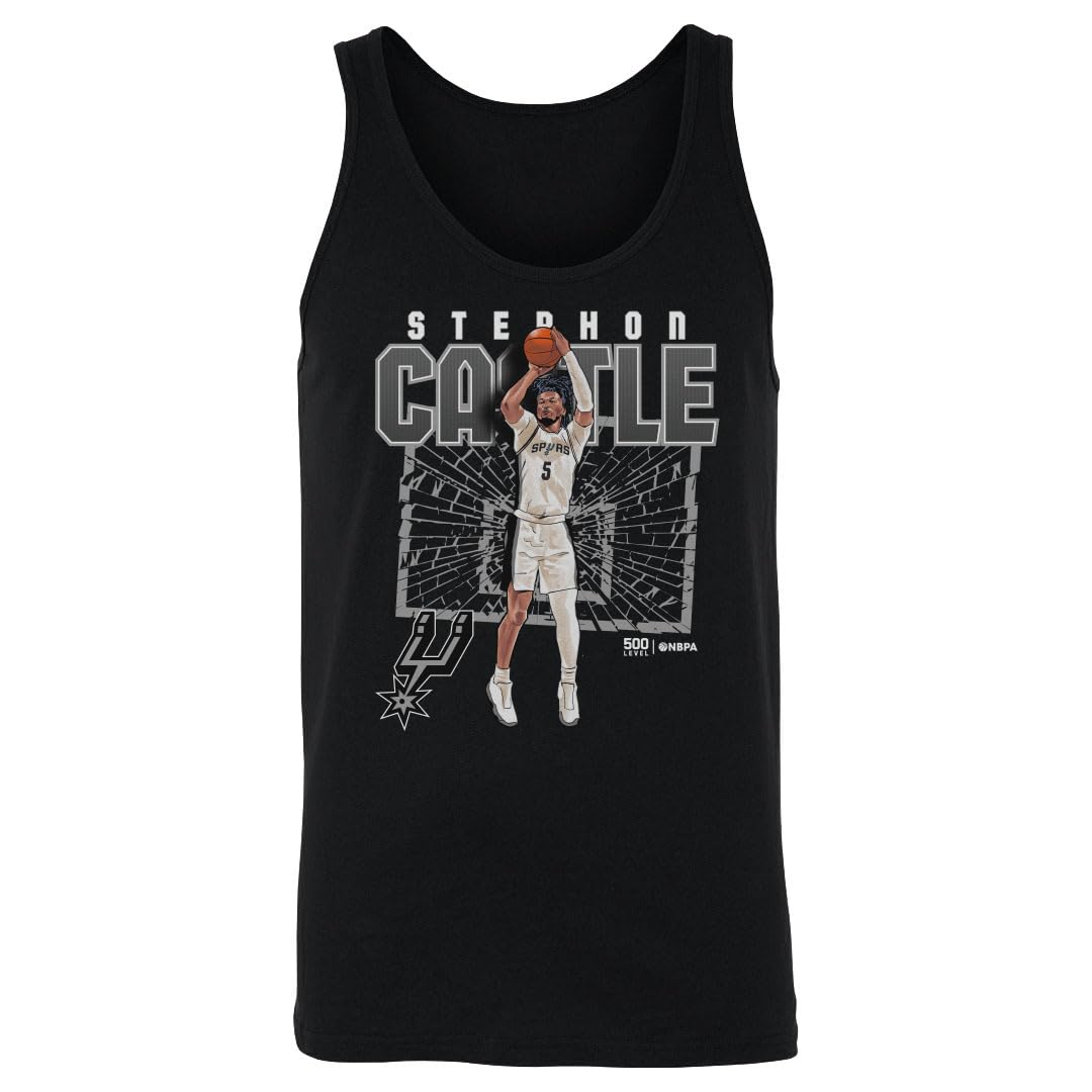 500 LEVEL Stephon Castle San Antonio Spurs Shattered Men's Tank Top