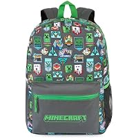 Get Trend Minecraft Mochila Niños, Mochila Escolar Ajustable y