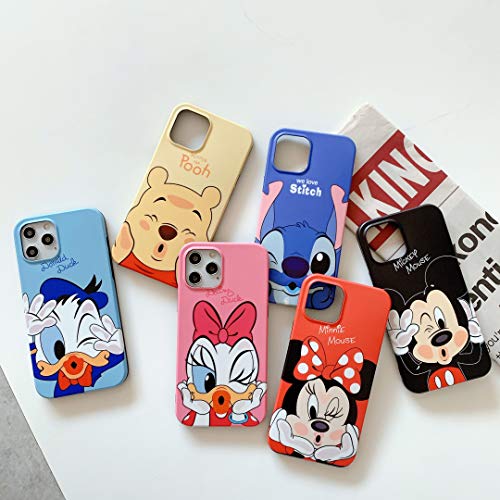 Iphone 12 Case, Iphone 12 Pro Case, Cute [Kiss Series] Vibrant Matte Cartoon Case, Slim Fit Black Bumper Full-Body Soft Tpu Case For Iphone 12 And Iphone 12 Pro 6.1 Inch 2020 (Mickey Mouse) #TOP5