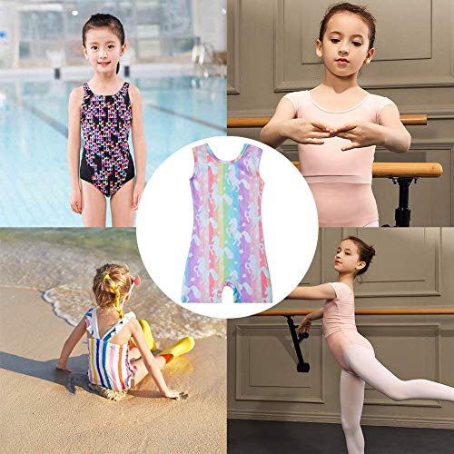 image for Uideazone Leotards for Girls Gymnastics Unicorn 4t 5t Kids Child Rainb