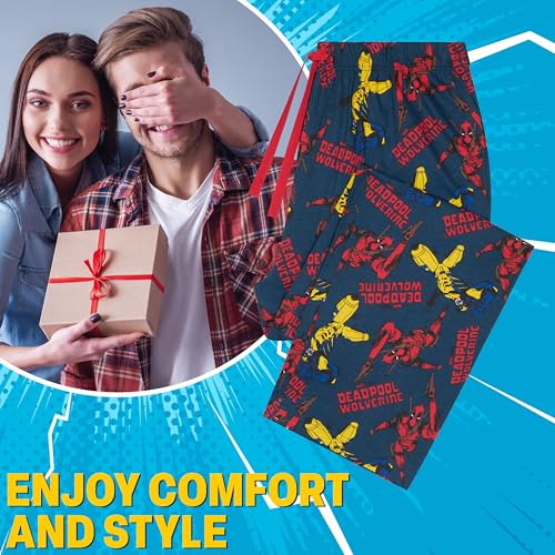 Marvel Avengers Mens Pajama Pants, Comfy Lounge Pants - Gifts for Men, Teenagers2