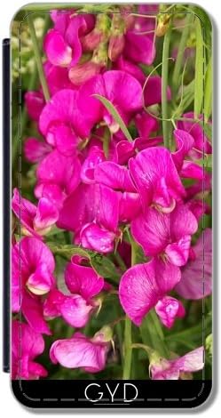Flip Cover Case for Huawei P8 Lite (ALE-L21) - pink flower by Marina Kuchenbecker