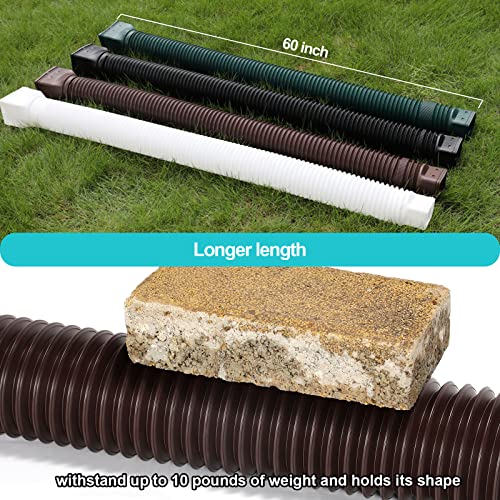 Plusgutter Brown 1-Pack Rain Gutter Downspout Extensions Flexible, Drain Downspout Extender,Down Spout Drain Extender, Gutter Connector Rainwater Drainage,Extendable From 21 To 60 Inches. #TOP2