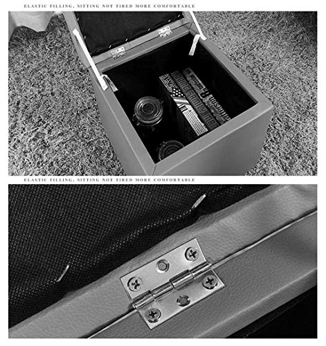 Ottoman voetenbank met Storage afneembaar deksel Poef Kruk Ottomaanse Cube Toy Borst met Flipping Deksel, Storage Kruk… - Afbeelding 5