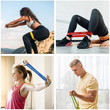 Ultrasport Taśmy oporowe 5-częściowy zestaw taśm gimnastycznych do zróżnicowanego treningu fitness, Theraband do wzmocnienia mięśni, przyjazny dla skóry naturalny lateks, kodowanie kolorów