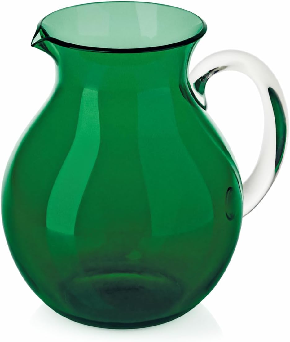 Guzzini - Jug "Balloon", Bio-based plastic, Emerald, "Turtleneck"