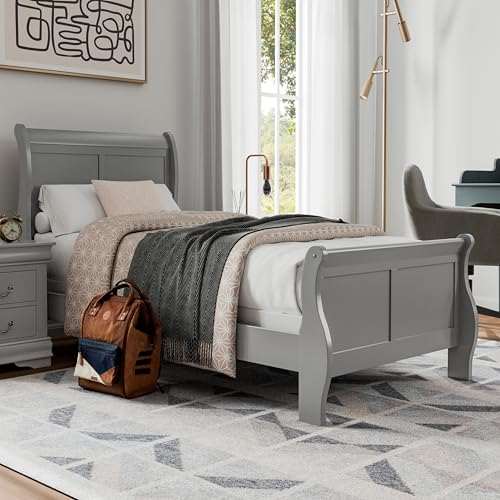 Furniture of America Louis Philippe Traditional Wood Bed Frame with