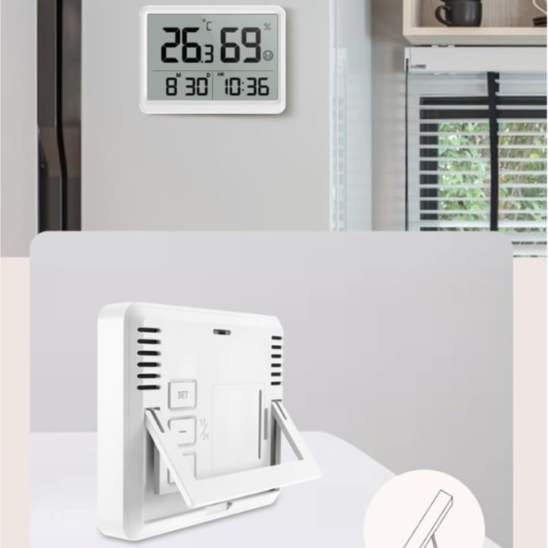 Digital Hygrometer Indoor Household Magnetic Tape Clock