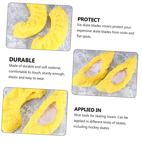 GANAZONO 2 Pares patins de gelo proteção patins Proteção para lâminas de patins Protetor de lâmina d