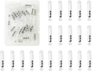 Fishing Rattles Worm Jig Fishing Lure Plastic Rattles Shake Metal Ball Rattles Insert Tube Sound Attract Fly Tie Tying,20pcs