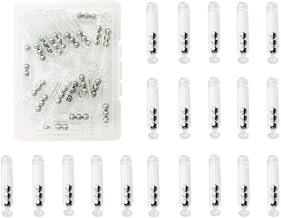 Fishing Rattles Worm Jig Fishing Lure Plastic Rattles Shake Metal Ball Rattles Insert Tube Sound Attract Fly Tie Tying,20pcs