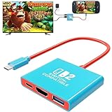 Switch TV Dock - 4K/60Hz HDMI 2.0 Adapter, PD100W, USB 3.0 Port - Docking Station for Nintendo Switch/OLED (Switch 2 Version 21.0.0 Need Firmware Upgrade)