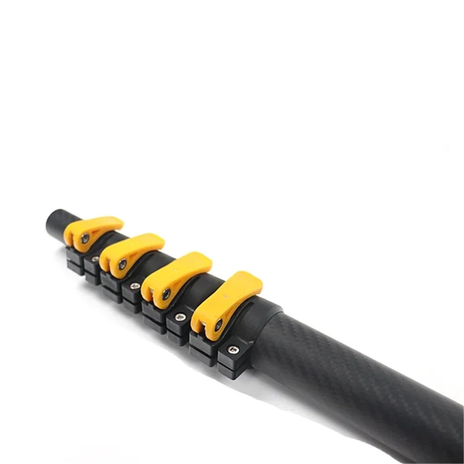 Perche Télescopique en Fibre De Carbone Robuste, Longue Poignée, Grande Portée, Extensible, for Le Nettoyage Et La Peinture(15m Carbon Fiber)