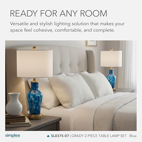 Adesso Set of 2 Dual-Light Table Lamps, USB Ports, AC Outlet, 24” by Adesso - Used condition - Image 5