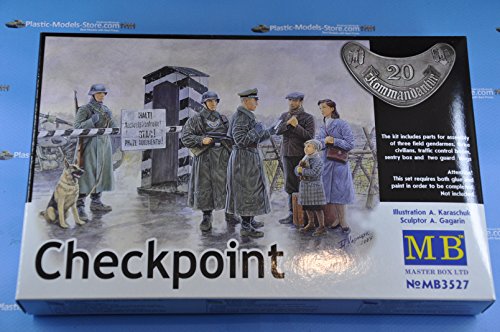 Masterbox Checkpoint Sentry Box Civilian Dog 1/35 Master Box 3527 #TOP1
