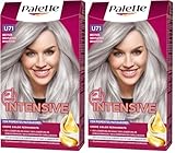 Schwarzkopf Palette Intensive Creme Color - Tono U71 Gris Plata - Coloración Permanente de Cuidado con Aceite de Marula – Perfecta cobertura de canas (Paquete de 2)