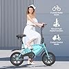 ANCHEER 48V 374Wh Folding Electric Bike for Adults, 14" Ebike, 20MPH Foldable Electric Bicycle, Bicicleta Eléctrica para Adultos, 15-40 Miles Electric Bikes (Pedal-Assist), Commuter E Bike #1