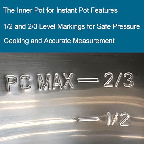 Stainless Steel Inner Pot for Instant Pot 3-Qt, 304 (18/8) Stainless Steel Replacement Pot for Instant Pot 3-Quart, Insert for Insta Pot, Liner for Instantpot with Thick Bottom, Non-Toxic (No Teflon) by Siireemuu - Used condition - Image 5