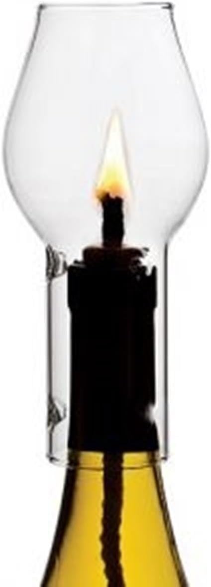 Glass Wine Candle Chimney Set