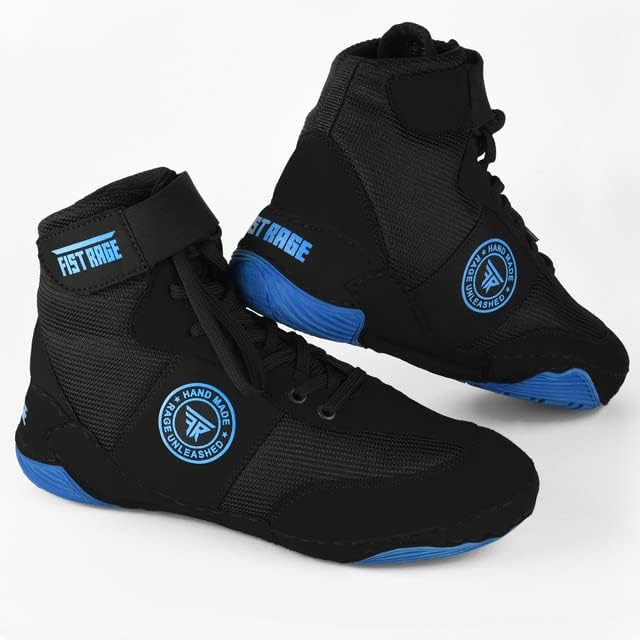 Miniatura 3 de FISTRAGE - Zapatos de lucha libre, deportes de lucha, entrenamiento maestro, malla unisex profesional para hombres y jóvenes, botas auténticas, peso