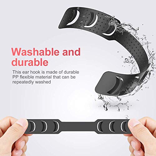 Mask Strap Extender Adjustable Ear Saver For Masks, Anti-Slip Ear Strap Hook Relieve Pressure & Pain For Ear Protector Wearing Long-Time Mask For Nurse Dust-Worker Food-Worker Men Women Kids, 5Pcs #TOP5